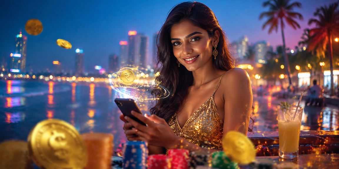 Mobile casino player in Mumbai enjoying slot games